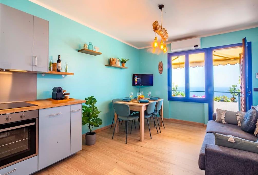 Ferienwohnung Il Grande Blu - Vista Panoramica Sul Golfo Ospedaletti Exterior foto